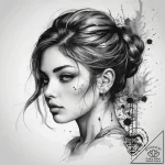 Tattoo sketch air, tattoo line art, on a clea… – tattoo sketch (№1758974847_0, 27.09.2025 12:07) — tattoovalue.net