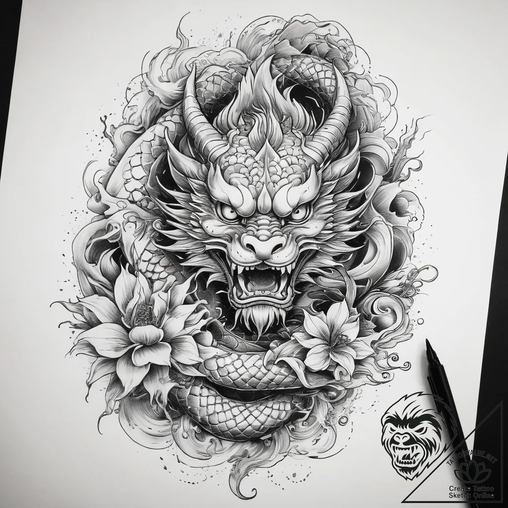 Tattoo sketch ceramic, tattoo flash sheet des... - tattoo sketch (№1758976221_0, 27.09.2025 12:30) — tattoovalue.net