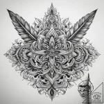 Tattoo sketch paintbrush with a drawing, tatt… – tattoo sketch (№1758976808_0, 27.09.2025 12:40) — tattoovalue.net