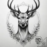 Tattoo sketch elegant doe tattoo, tattoo line… – tattoo sketch (№1758980916_0, 27.09.2025 13:48) — tattoovalue.net
