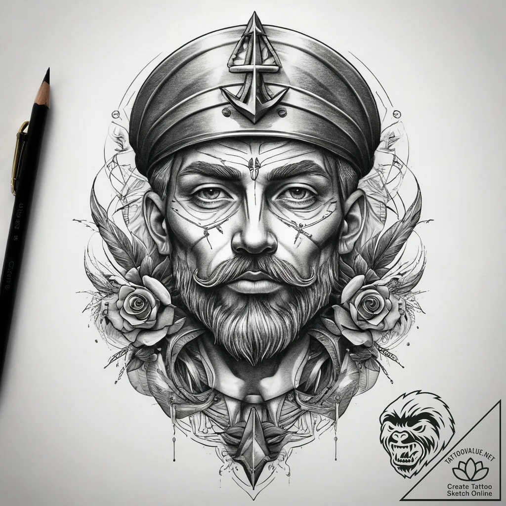 Tattoo sketch gold, tattoo sketch design, rou... - tattoo sketch (№1758981696_0, 27.09.2025 14:01) — tattoovalue.net