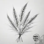 Tattoo sketch wheat – tattoo sketch (№1758982669_0, 27.09.2025 14:17) — tattoovalue.net