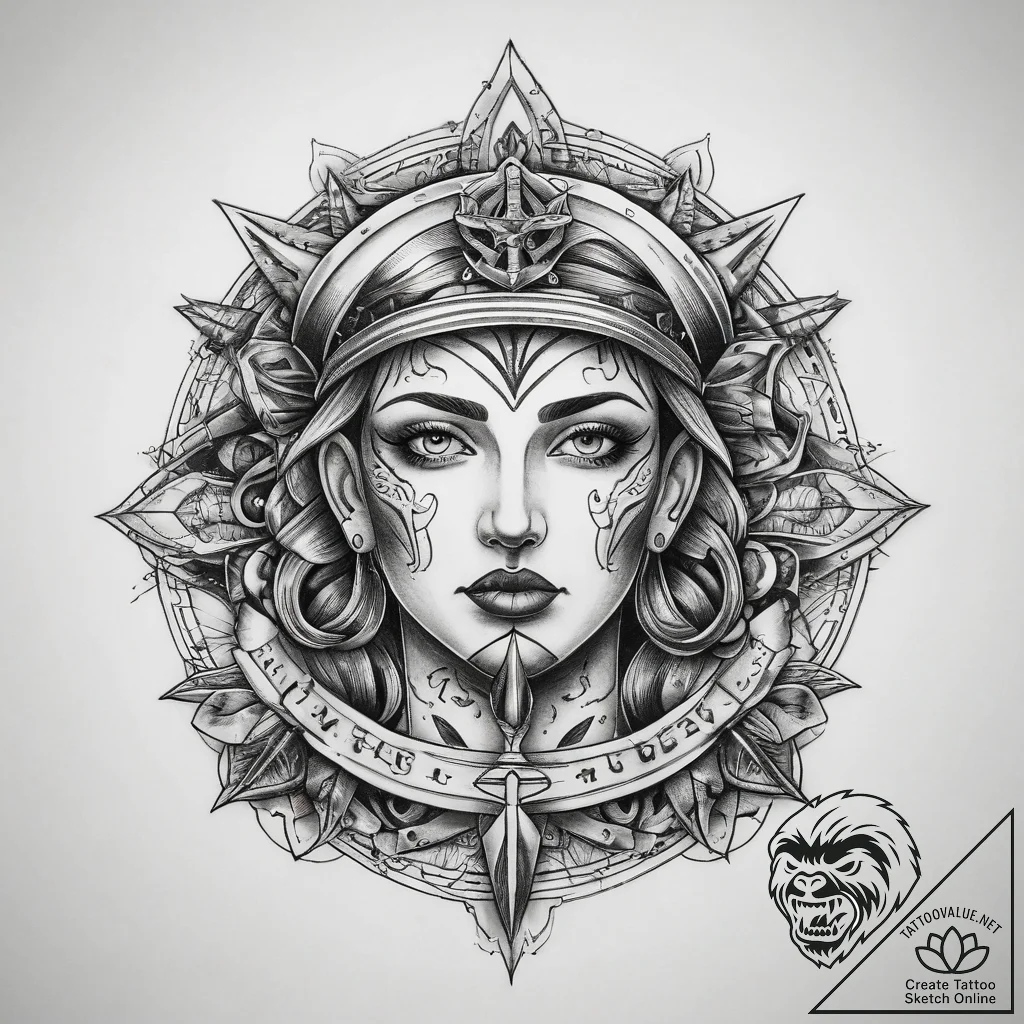Tattoo sketch sacred soul, tattoo drawing out... - tattoo sketch (№1758983649_0, 27.09.2025 14:34) — tattoovalue.net