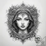 Tattoo sketch blessed ground, tattoo sketch d… – tattoo sketch (№1758985414_0, 27.09.2025 15:03) — tattoovalue.net