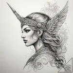 Tattoo sketch valkyrie spear, tattoo sketch d… – tattoo sketch (№1758985610_0, 27.09.2025 15:06) — tattoovalue.net