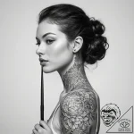 Tattoo sketch tour guide a person with a guid… – tattoo sketch (№1758986781_0, 27.09.2025 15:26) — tattoovalue.net