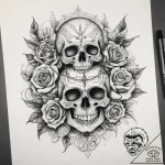 Tattoo sketch mystical portrayal, tattoo line… – tattoo sketch (№1758987171_0, 27.09.2025 15:32) — tattoovalue.net
