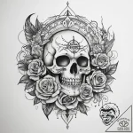 Tattoo sketch oasis, artistic tattoo sketch,… – tattoo sketch (№1758987365_0, 27.09.2025 15:36) — tattoovalue.net