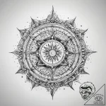 Tattoo sketch cosmic source – tattoo sketch (№1758988736_0, 27.09.2025 15:58) — tattoovalue.net