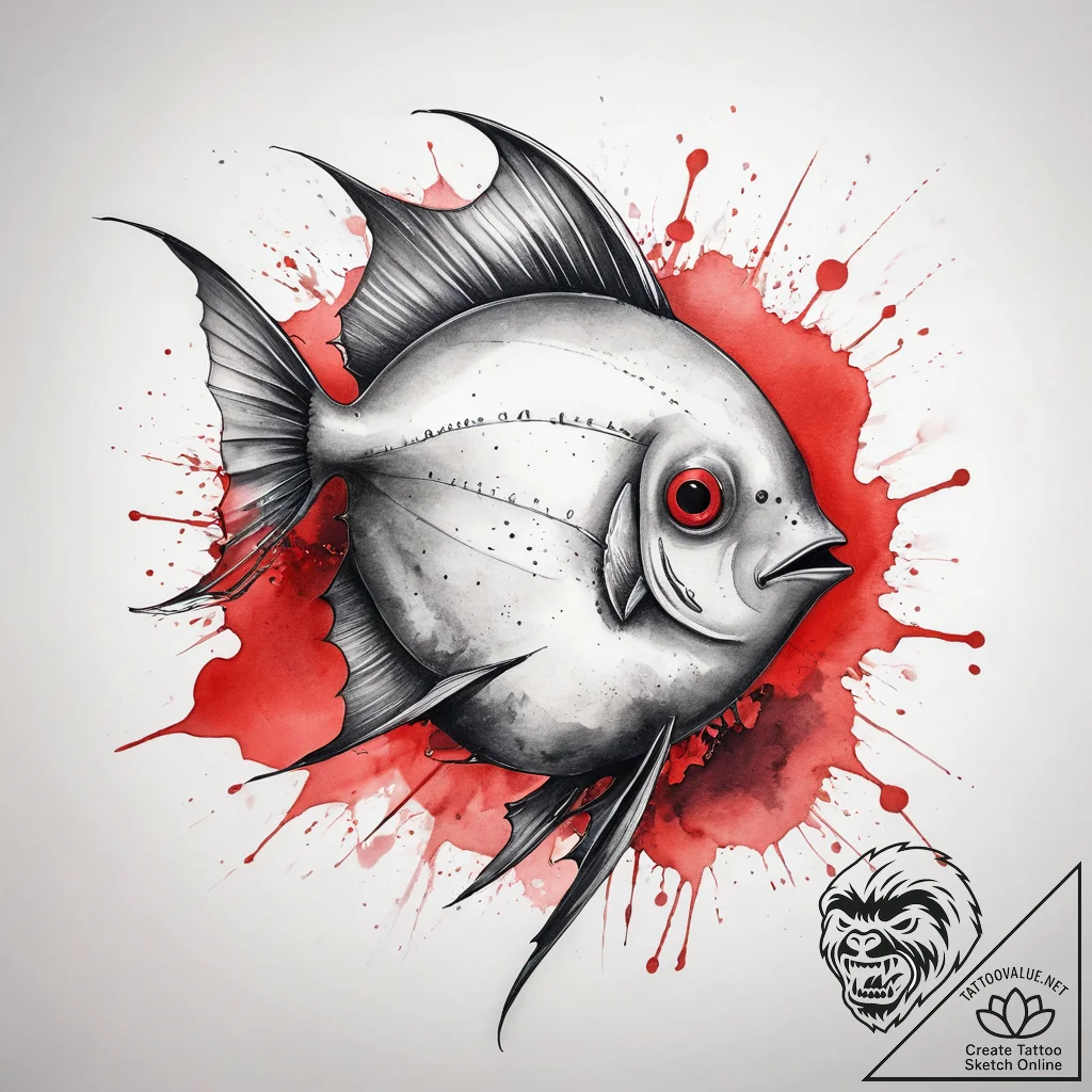 Tattoo sketch batfish, tattoo line art, clean... - tattoo sketch (№1758991090_0, 27.09.2025 16:38) — tattoovalue.net