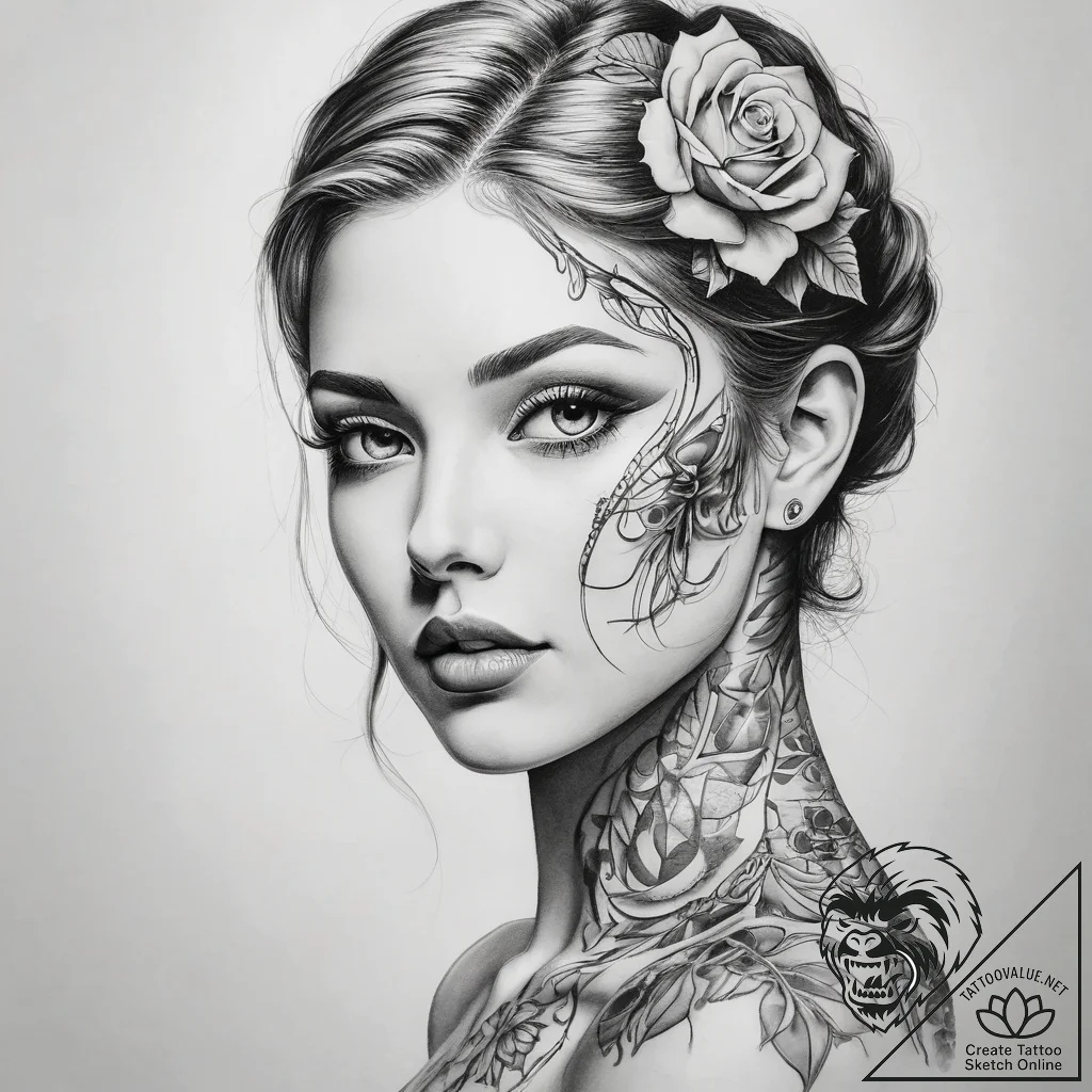Tattoo sketch makeup - tattoo sketch (№1758991285_0, 27.09.2025 16:41) — tattoovalue.net