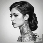 Tattoo sketch expression – tattoo sketch (№1758993841_0, 27.09.2025 17:24) — tattoovalue.net
