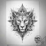 Tattoo sketch cosmic identity, concept art fo… – tattoo sketch (№1758995408_0, 27.09.2025 17:50) — tattoovalue.net