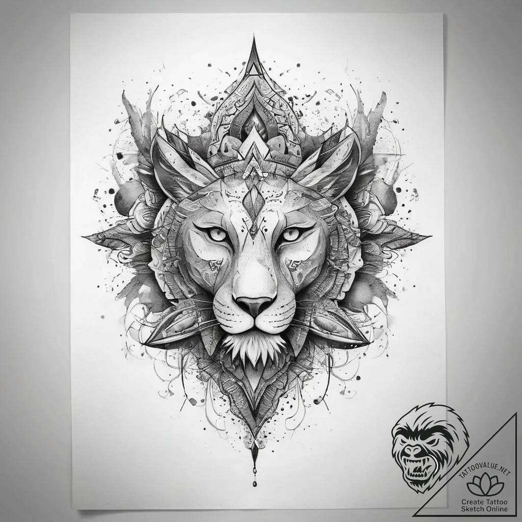 Tattoo sketch cosmic identity, concept art fo... - tattoo sketch (№1758995408_0, 27.09.2025 17:50) — tattoovalue.net