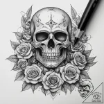 Tattoo sketch soldier with a pen, tattoo line… – tattoo sketch (№1758997973_0, 27.09.2025 18:32) — tattoovalue.net