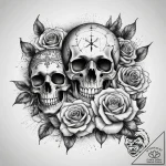 Tattoo sketch hands with a paper, ink illustr… – tattoo sketch (№1758998169_0, 27.09.2025 18:36) — tattoovalue.net