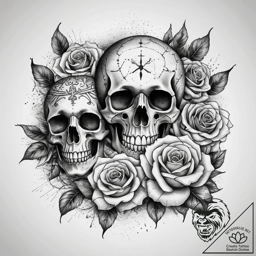 Tattoo sketch hands with a paper, ink illustr... - tattoo sketch (№1758998169_0, 27.09.2025 18:36) — tattoovalue.net