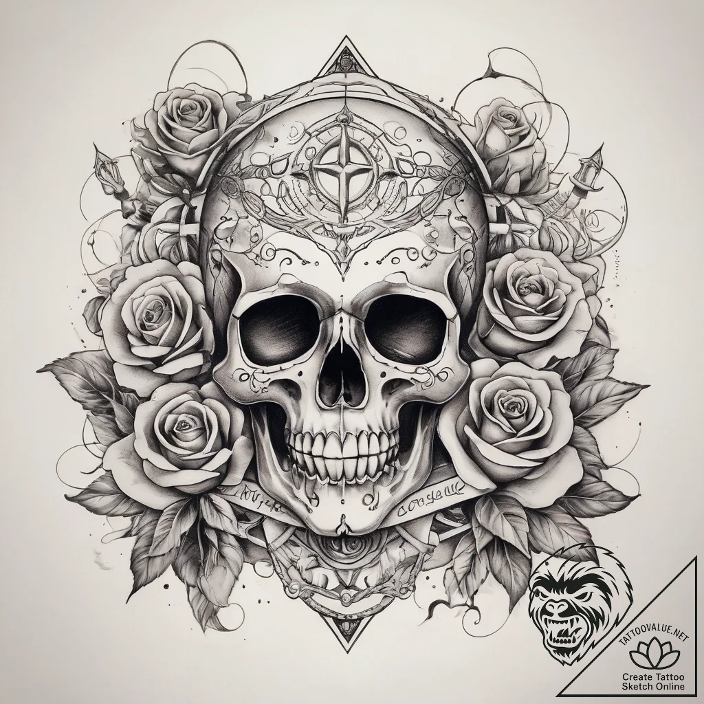 Tattoo sketch cosmic land, ink illustration f... - tattoo sketch (№1758998953_0, 27.09.2025 18:49) — tattoovalue.net