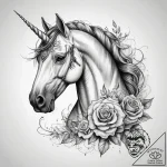 Tattoo sketch unicorn rider, tattoo line art,… – tattoo sketch (№1758999551_0, 27.09.2025 18:59) — tattoovalue.net
