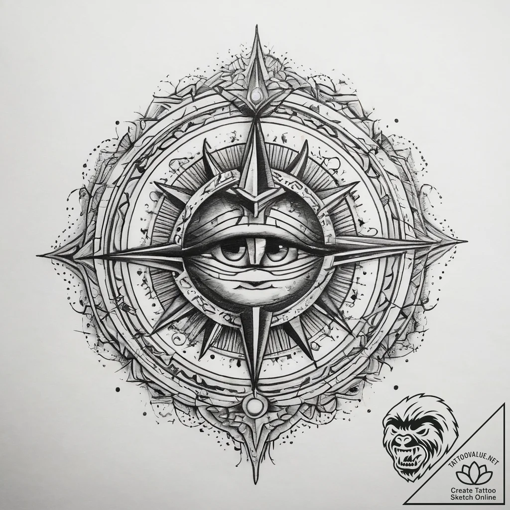 Tattoo sketch cosmic presence, tattoo sketch... - tattoo sketch (№1759001908_0, 27.09.2025 19:38) — tattoovalue.net