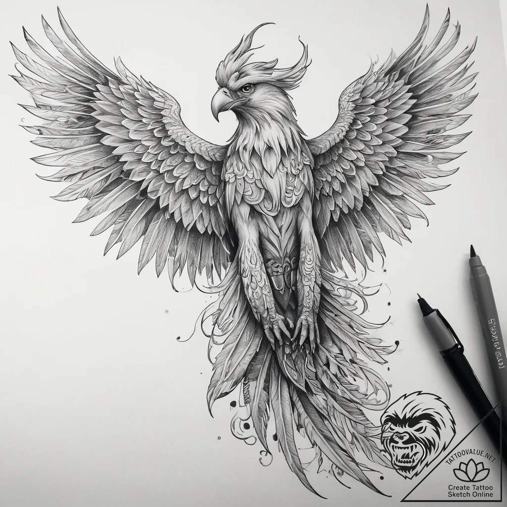 Tattoo sketch harpy, tattoo drawing outline,... - tattoo sketch (№1759003279_0, 27.09.2025 20:01) — tattoovalue.net