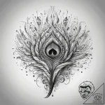 Tattoo sketch peacock feather fan, concept ar… – tattoo sketch (№1759006623_0, 27.09.2025 20:57) — tattoovalue.net