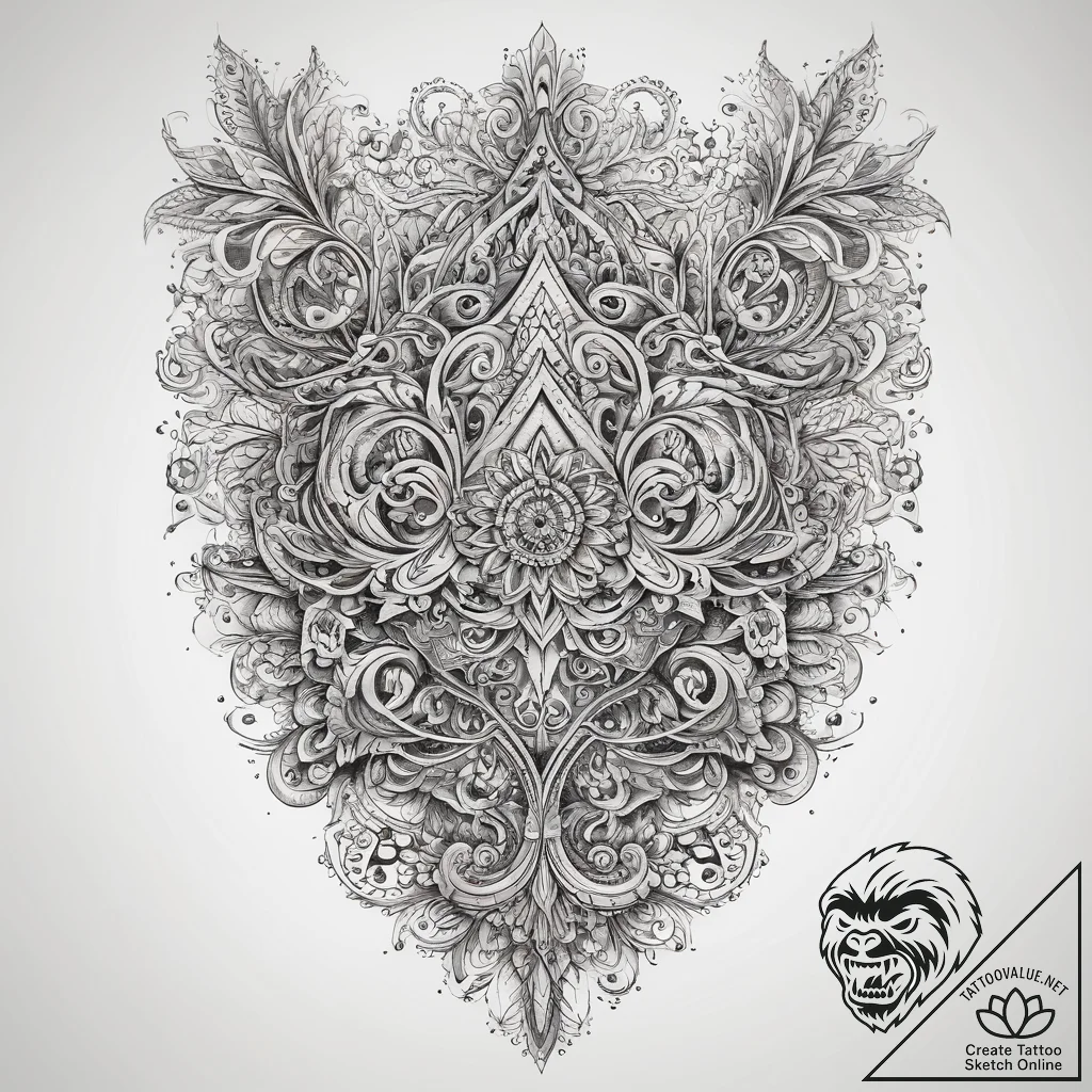 Tattoo sketch sharp, artistic tattoo sketch,... - tattoo sketch (№1759058776_0, 28.09.2025 11:26) — tattoovalue.net