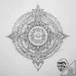 Tattoo sketch cosmic existence, tattoo drawin… – tattoo sketch (№1759060540_0, 28.09.2025 11:55) — tattoovalue.net
