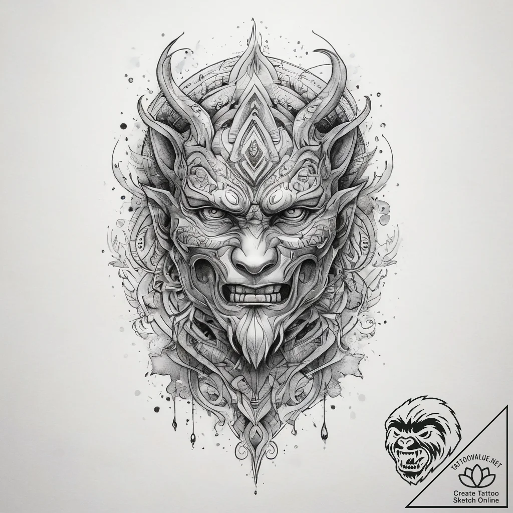Tattoo sketch weave, ink illustration for tat... - tattoo sketch (№1759061706_0, 28.09.2025 12:15) — tattoovalue.net