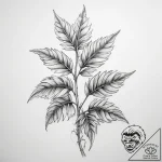 Tattoo sketch a symbolic plant – tattoo sketch (№1759063269_0, 28.09.2025 12:41) — tattoovalue.net