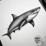 Tattoo sketch basking shark, artistic tattoo… – tattoo sketch (№1759064235_0, 28.09.2025 12:57) — tattoovalue.net