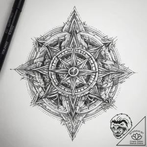 Tattoo sketch cosmic tale, concept art for ta… – tattoo sketch (№1759064820_0, 28.09.2025 13:07) — tattoovalue.net