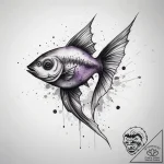 Tattoo sketch black neon tetra, tattoo drawin… – tattoo sketch (№1759065016_0, 28.09.2025 13:10) — tattoovalue.net