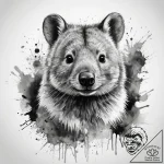 Tattoo sketch quokka, ink illustration for ta… – tattoo sketch (№1759065604_0, 28.09.2025 13:20) — tattoovalue.net