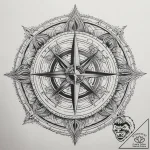 Tattoo sketch spiritual compass, artistic tat… – tattoo sketch (№1759065997_0, 28.09.2025 13:26) — tattoovalue.net