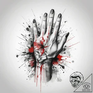 Tattoo sketch hands with a pencil, tattoo lin… – tattoo sketch (№1759066194_0, 28.09.2025 13:29) — tattoovalue.net