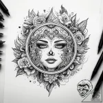 Tattoo sketch earth, tattoo flash sheet desig… – tattoo sketch (№1759066390_0, 28.09.2025 13:33) — tattoovalue.net