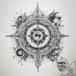 Tattoo sketch cosmic essence – tattoo sketch (№1759068154_0, 28.09.2025 14:02) — tattoovalue.net