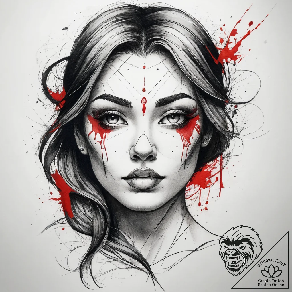 Tattoo sketch expression, tattoo drawing outl... - tattoo sketch (№1759069330_0, 28.09.2025 14:22) — tattoovalue.net