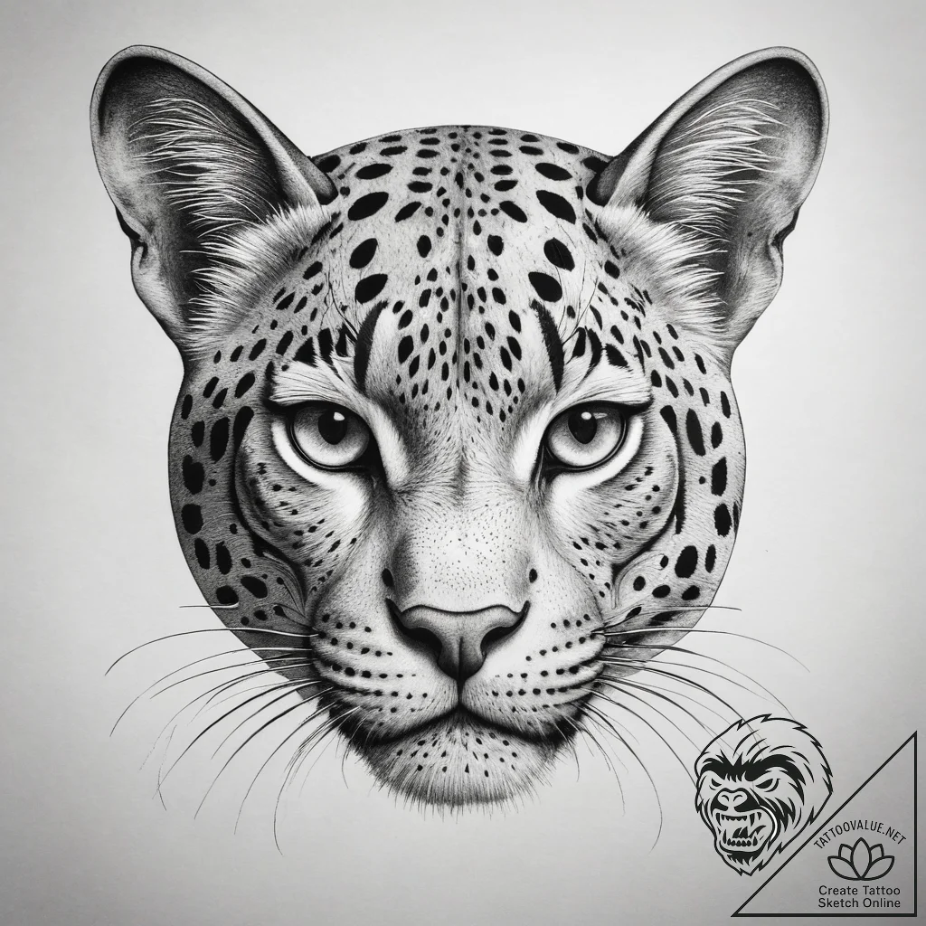 Tattoo sketch ocelot, tattoo sketch design, d... - tattoo sketch (№1759070300_0, 28.09.2025 14:38) — tattoovalue.net