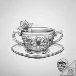 Tattoo sketch teacup tattoo, tattoo sketch de… – tattoo sketch (№1759071474_0, 28.09.2025 14:57) — tattoovalue.net