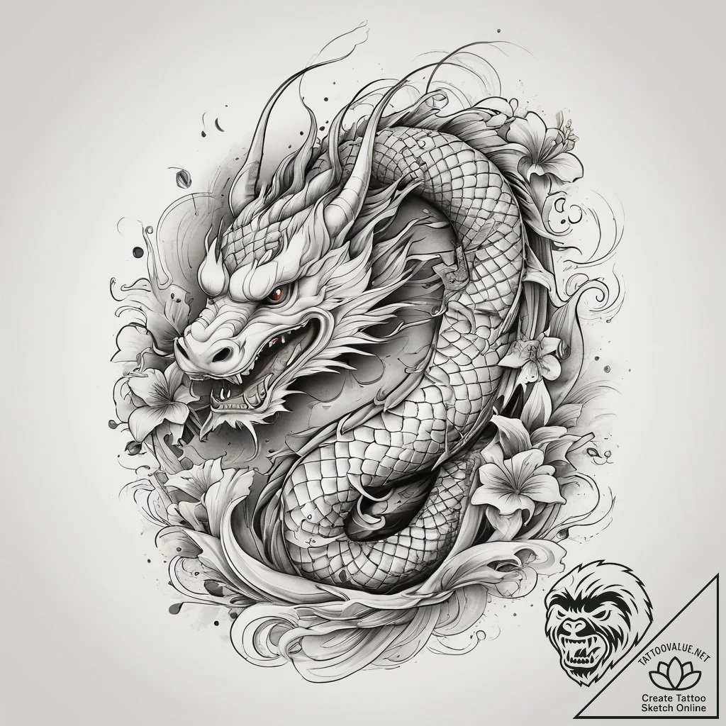 Tattoo sketch clay, ink illustration for tatt... - tattoo sketch (№1759072263_0, 28.09.2025 15:11) — tattoovalue.net