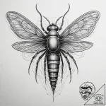 Tattoo sketch stonefly, tattoo flash sheet de… – tattoo sketch (№1759075193_0, 28.09.2025 15:59) — tattoovalue.net