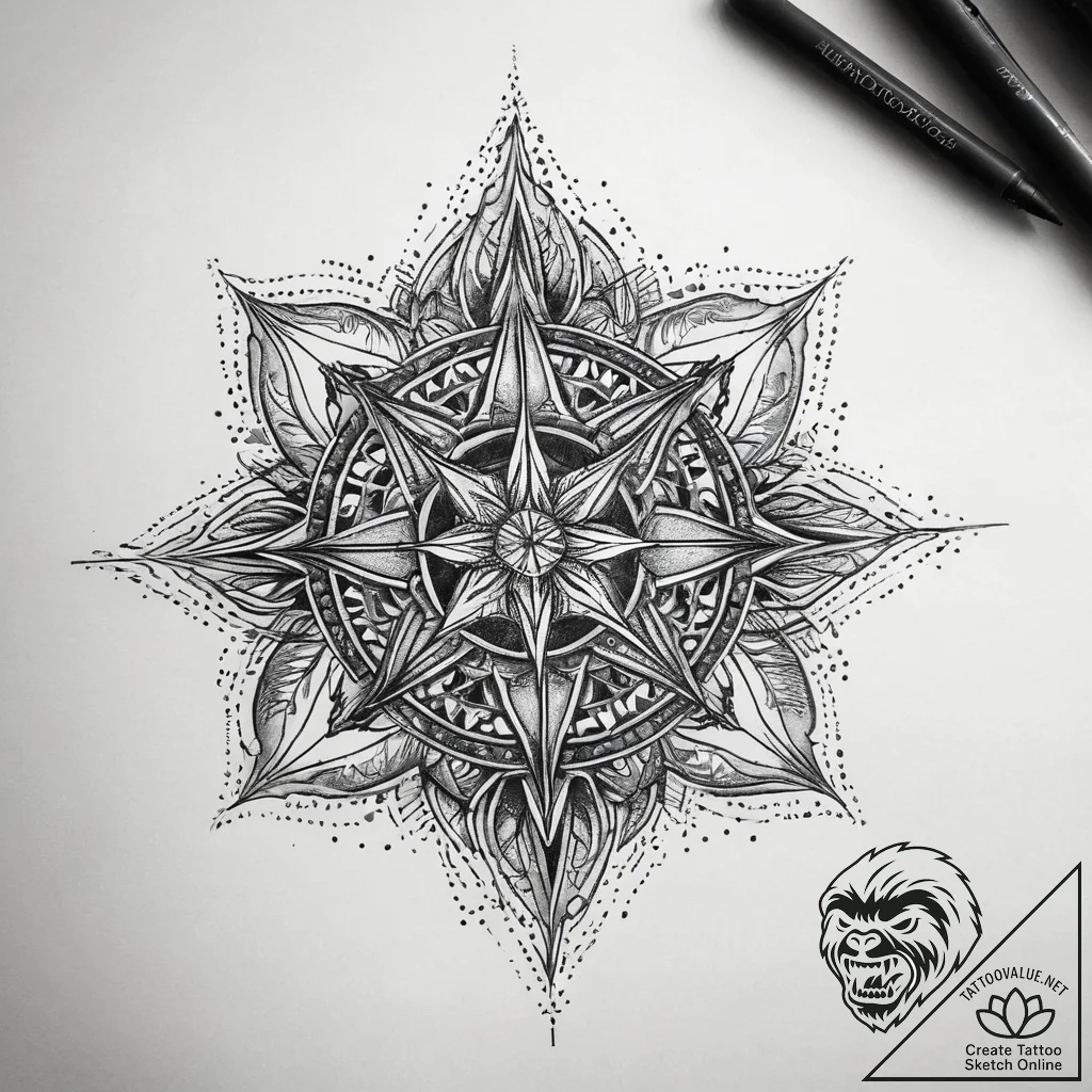 Tattoo sketch spiritual dimension, concept ar... - tattoo sketch (№1759077729_0, 28.09.2025 16:42) — tattoovalue.net