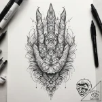 Tattoo sketch hands with a glass, tattoo draw… – tattoo sketch (№1759078115_0, 28.09.2025 16:48) — tattoovalue.net