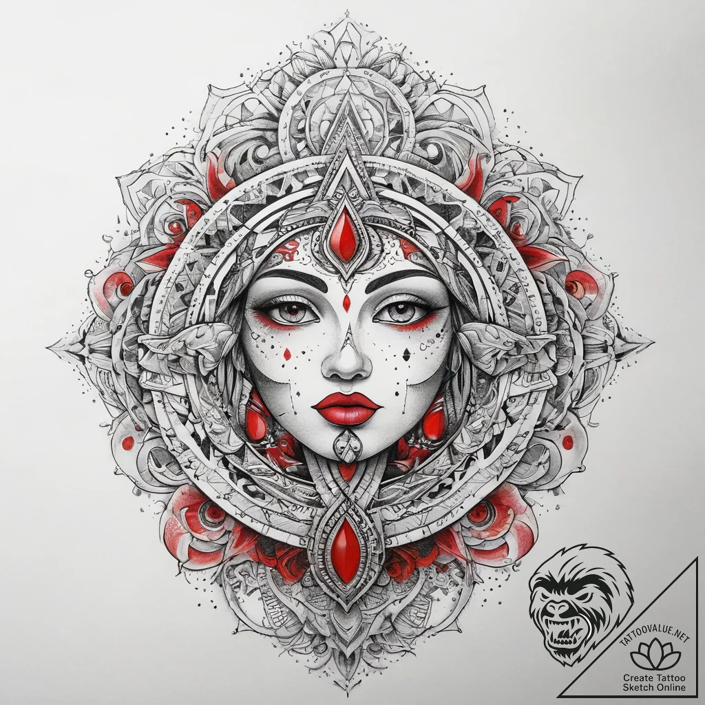 Tattoo sketch sacred source, tattoo drawing o... - tattoo sketch (№1759078696_0, 28.09.2025 16:58) — tattoovalue.net