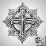 Tattoo sketch blessed icon, tattoo sketch des… – tattoo sketch (№1759079276_0, 28.09.2025 17:07) — tattoovalue.net