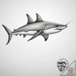 Tattoo sketch thresher shark – tattoo sketch (№1759079476_0, 28.09.2025 17:11) — tattoovalue.net