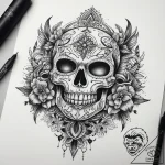 Tattoo sketch dark, tattoo flash sheet design… – tattoo sketch (№1759079669_0, 28.09.2025 17:14) — tattoovalue.net
