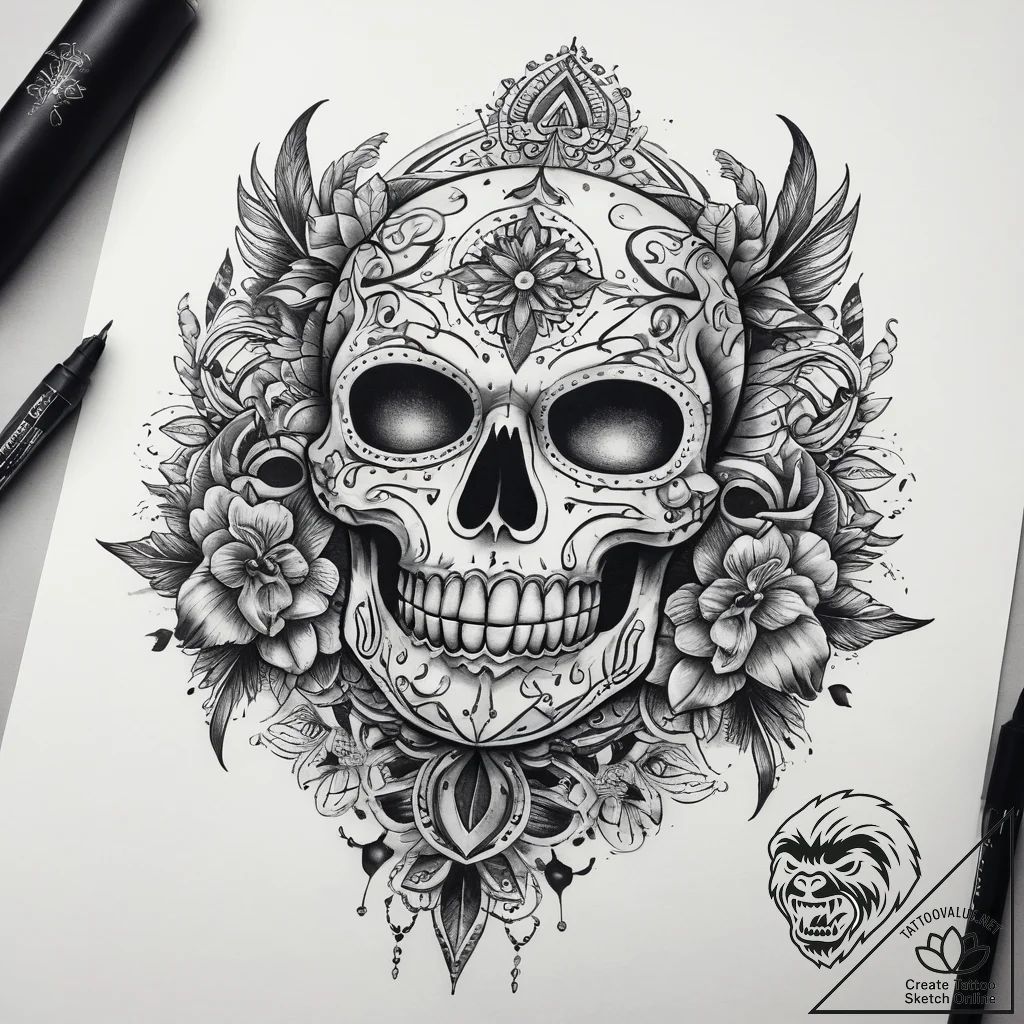 Tattoo sketch dark, tattoo flash sheet design... - tattoo sketch (№1759079669_0, 28.09.2025 17:14) — tattoovalue.net